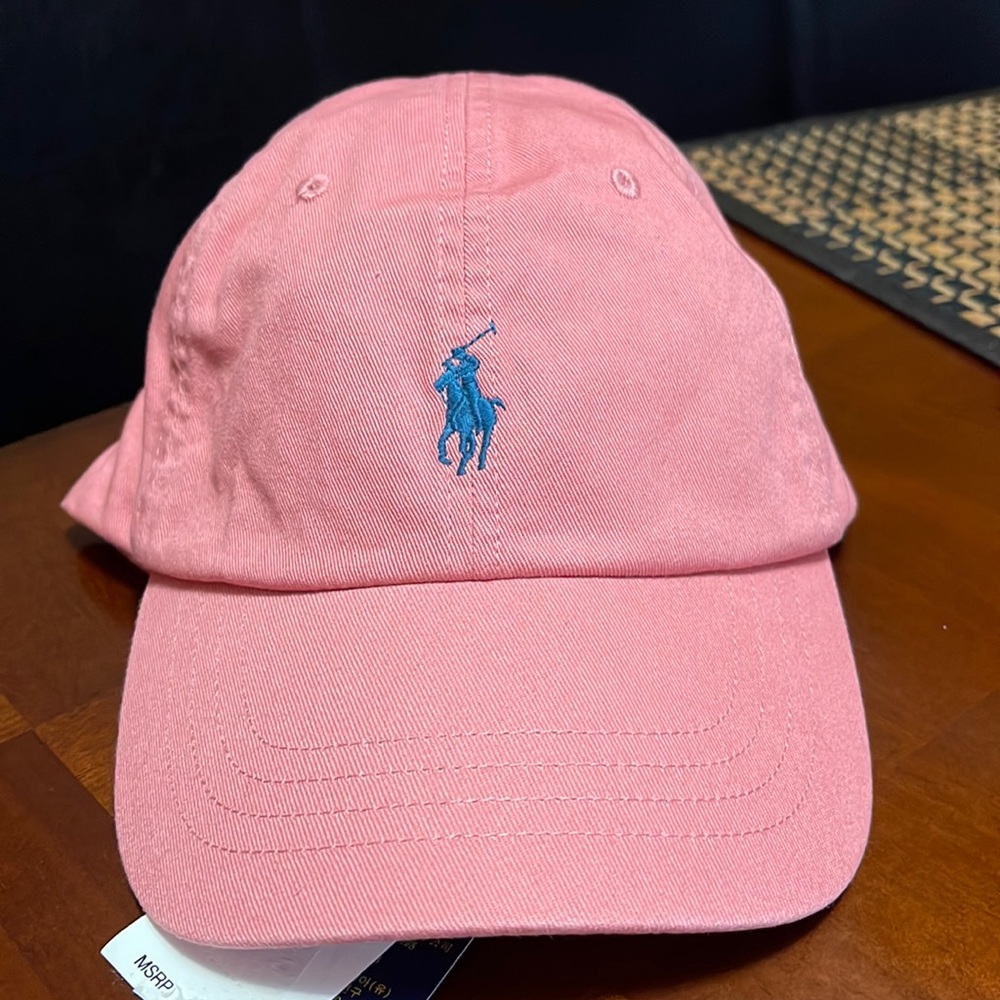 Polo Ralph Lauren Men’s Hat Pink with blue pony